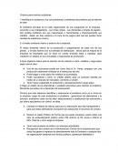 Criterios para resolver problemas