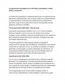 Las generaciones tecnológicas en la informática: antecedentes, cambio técnico e innovación.