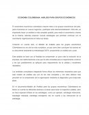 ECONOMÍA COLOMBIANA: ANÁLISIS PARA GRUPOS ECONÓMICOS