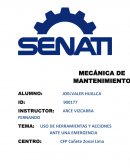 USO DE HERRAMIENTAS Y ACCIONES ANTE UNA EMERGENCIA.