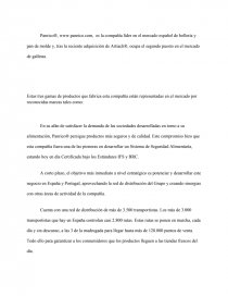Sistema seguridad alimentaria Panrico®. Página 1