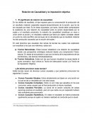 Relación de causalidad y la imputación objetiva