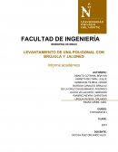 LEVANTAMIENTO DE UNA POLIGONAL CON BRÚJULA Y JALONES