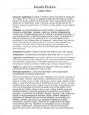 Estado Táchira al Suroeste de Venezuela