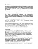 Ciencias Naturales la jornada de observación en la escuela Primaria Pablo Salce Arredondo, en el grupo de 4° “B”