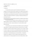 PROPUESTA PROYECTO AMBIENTAL 2016