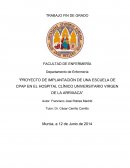 PROYECTO DE IMPLANTACIÓN DE UNA ESCUELA DE CPAP EN EL HOSPITAL CLÍNICO UNIVERSITARIO VIRGEN DE LA ARRIXACA