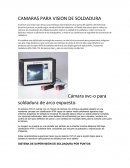 CAMARAS PARA VISION DE SOLDADURA