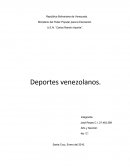 El deporte en Venezuela.