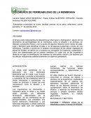 INFORME DE LABORATORIO - fenómenos de la permeabilidad de las membranas