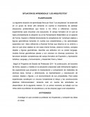 SITUACIÓN DE APRENDIZAJE “LOS ARQUITECTOS”