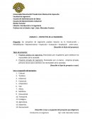 UNIDAD V – PROYECTOS DE LA INGENIERÍA