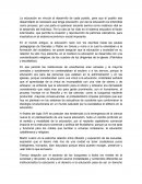 La educación se vincula al desarrollo de cada pueblo