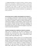 ESTRATEGIAS PARA EL DISEÑO O MEJORAMIENTO DEL PRODUCTO