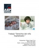Derechos del niño hospitalizado