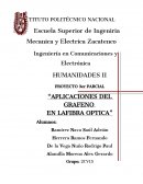 Aplicaciones del grafeno en lafibra optica