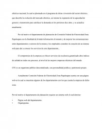 Implementar un sistema web del departamento de planeación que además de mostrar información. Página 2