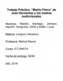 Martin Fierro y los Medios Audiovisuales