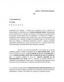 Desahogo de vista de contestacion de demanda.