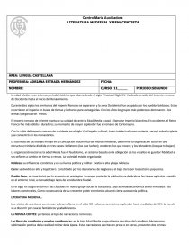 Literatura medieval.. Página 1