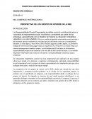 ING.COMERCIO INTERNACIONAL PERSPECTIVA DE LOS GRUPOS DE INTERÉS EN LA RSE