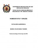 HOMEOSTATIS Y CIRUGÍA PATOLOGÍA QUIRÚRGICA