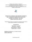 PROPUESTA DE UN PERIÓDICO COMO HERRAMIENTA INFORMATIVA PARA LA ORGANIZACIÓN COMUNITARIA DEL SECTOR BOCA