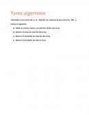 Tarea algoritmos