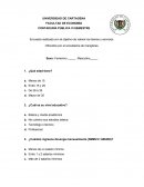 Encuesta realizada con el objetivo de valorar los bienes y servicios