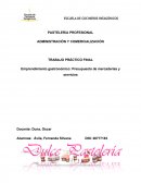 Emprendimiento gastronómico: Presupuesto de mercaderías y servicios