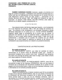 Contestacion de demanda.. Página 1
