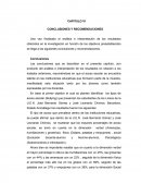 CAPITULO VI CONCLUSIONES Y RECOMENDACIONES