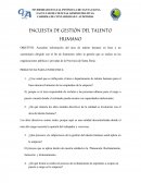 ENCUESTA DE GESTIÓN DEL TALENTO HUMANO