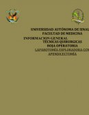 Tenica quirurgica LAPAROTOMIA EXPLORADORA