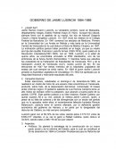 GOBIERNO DE JAIME LUSINCHI 1984-1989