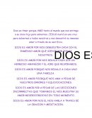 DIOS ES AMOR.