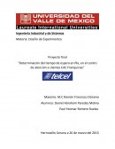 Determinación del tiempo de espera en fila, en el centro de atención a clientes CAC Franquicias