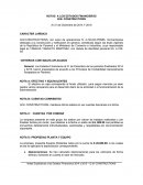 NOTAS A LOS ESTADOS FINANCIEROS Q.M. CONSTRUVTIONS