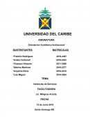 Orientación Académica Institucional. Instancias de Servicios