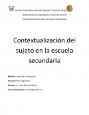 La escuela como creación de la modernidad, se ha encargado de que los sujetos adquieran una especial forma de comprender