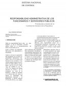 RESPONSABILIDAD ADMINISTRATIVA DE LOS FUNCIONARIOS Y SERVIDORES PÚBLICOS