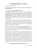 La discriminación en el consumo