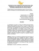Propuesta de una campaña de publicidad social para promover el uso adecuado del agua en el sector telefèrico parroquia Macuto estado Vargas
