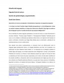 Filosofía del Lenguaje. Sección de epistemología y argumentación.
