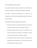 Documento Negociables o títulos de valores.