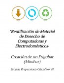Reutilización de material de desecho de computadoras y electrodomésticos
