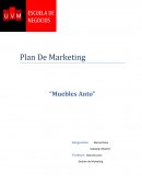 Plan De Marketing “Muebles Anto”