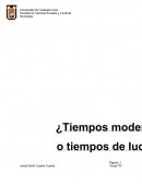 Tiempos modernos y el manifiesto comunista