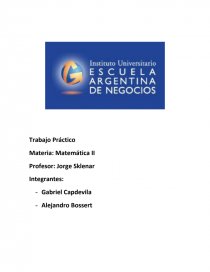 TP Matematica 1. Página 1
