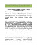 La experiencia de ingreso a la profesión: necesidades y problemas del docente novel